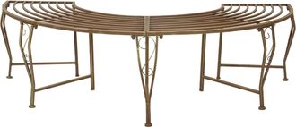 vidaXL Banco De &Aacute;rbol 4-n&uacute;mero De Plazas 160 X 80 X 44 Cm Acero Vidaxl