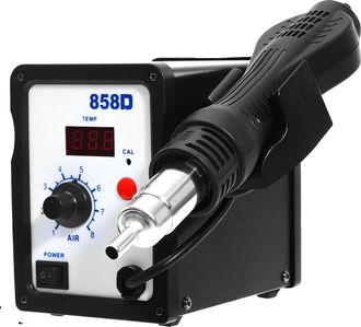 OEM Estaci&oacute;n De Retrabajo De Aire Caliente, Control De Temperatura Ajustable, 8 Niveles De Flujo De Aire, Color Negro, 220 V