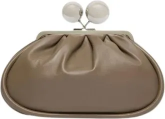 Max Mara Tassen, Dames, Grijs, ONE Size, Milvanew Clutch