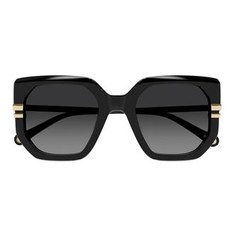 Chlo&eacute; Sunglasses Ch0240 S 001 Black/Smoky Grey Women