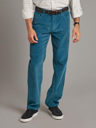 Oliver Brown Needlecord Jeans - Petrol