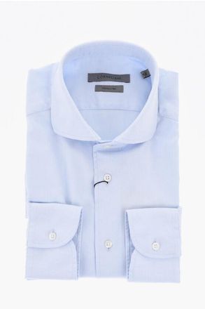 Corneliani Wrinkle-Free Cotton Shirt with French Collar size 41
