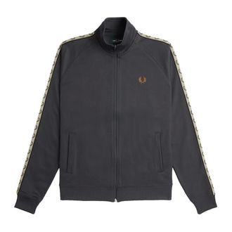 Fred Perry Track Jacket - Heren - Sweatshirts & Hoodies - Grijs - Maat: 2XL Katoen