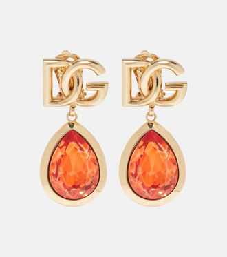 Dolce & Gabbana Pendientes de clip adornados con DG