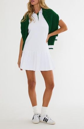 Beach Riot Minette Pleated Minidress in Putting White at Nordstrom, Size X-Small