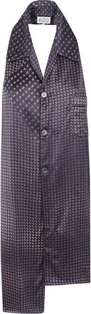 Maison Margiela Accessoires, Dames, Zwart, ONE Size, Paisley Shirting Sjaal