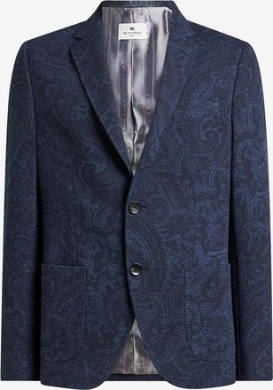 Etro Einreihiger Paisley-Jacquard Blazer Roma