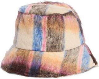 Steve Madden Tartan Plaid Bucket Hat in Orange at Nordstrom Rack
