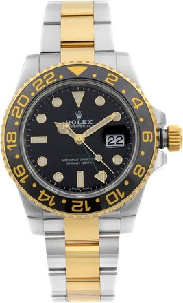 Rolex Pre-owned Rolex GMT-Master II GMT Automatic Chronometer Black Dial Mens Watch 116713LN