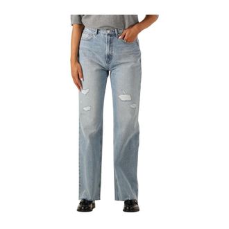 Circle Of Trust Jeans, Dames, Blauw, W30, Blauwe Straight Leg Jeans voor Vrouwen