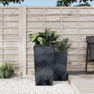 vidaXL Fioriera con Interno Rimovibile Antracite 21/49 l pp Cemento - Vidaxl