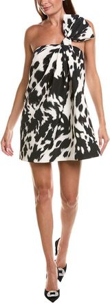 Oscar De La Renta Oscar De La Renta Cow Print Cocktail Dress