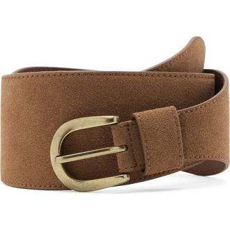 Mango Obi Suede Belt in Brown at Nordstrom Rack, Size Medium