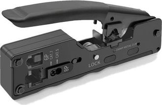 OEM Herramienta De Crimpado Rj45 Para Conectores De Red Cat5/cat5e/cat6/cat6a/cat7, Conector De Red De Crimpado Rj45 Y Toma Telef&oacute;nica Rj11 De 6 Pines