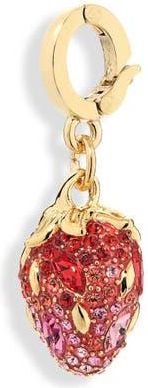Swarovski Idyllia Crystal Strawberry Charm in Red/Gold at Nordstrom
