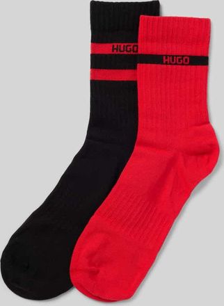 HUGO BOSS Socken aus Baumwoll-Mix im 2er-Pack in Rot, Größe 40-46