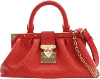 Louis Vuitton Pre-owned Satchel - Dames - Vintage Handtas - Rood - ONE Size - Leer - Vintage