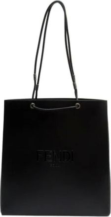 Fendi Pre-owned Tote Bags, female, Black, Size: ONE SIZE Pre-owned Leather handbags