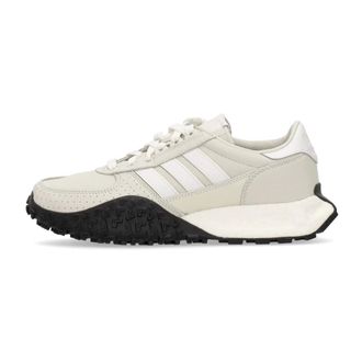adidas Sneakers, male, White, 7 1/3 UK, Low Sneaker White Mesh Boost Midsole