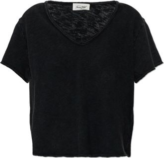 American Vintage Mujer, Camisetas, Negro, Talla: L