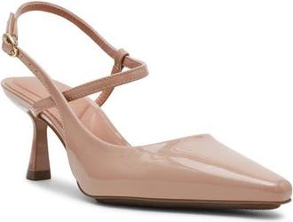 Anne Klein Cosmo Ankle Strap Pump in Almond at Nordstrom, Size 7.5