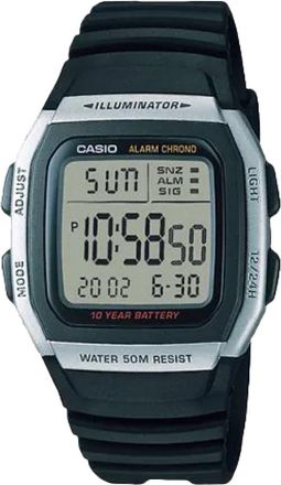Casio Mens Classic Digital Watch with Black Strap - W-96H-1AV