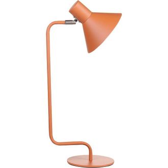 Beliani Desk Lamp RIMAVA Adjustable Metal Orange