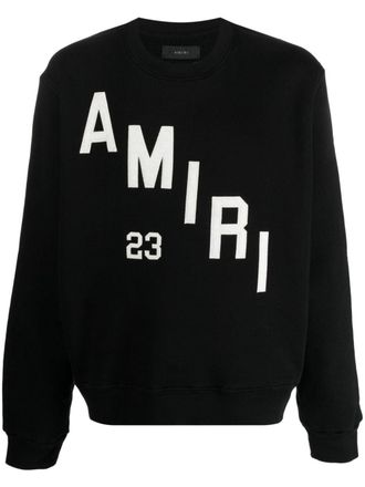 Amiri logo-print cotton sweatshirt - men - Cotton - XXXL - Black