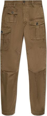 Dsquared2 Cargo Pants - Heren - Slim Fit Broeken - Groen - L - Katoen - Broeken