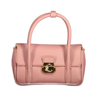 Coccinelle Elegante handtas met bovenhandvat van generfd leer - Dames - Tassen - Roze - Maat: ONE Size Leer