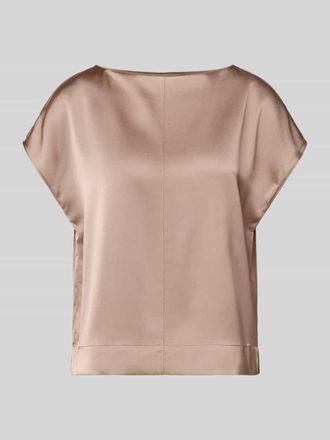 OPUS Blusenshirt mit Rundhalsausschnitt in Taupe, Größe 34