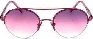 Retro Superfuture 51mm Round Sunglasses in Pink at Nordstrom Rack
