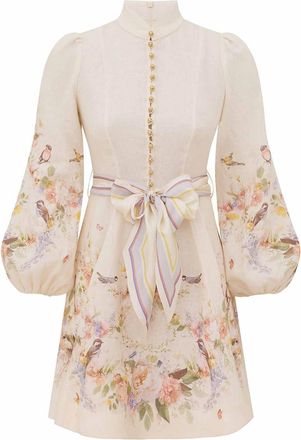 Zimmermann Valiant Buttoned Mini Dress