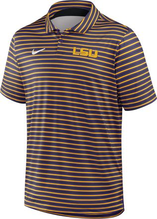 Nike LSU Tour Stripe Nike Mens Dri-FIT College Polo in Purple | 03PT0FJALSN-24Y