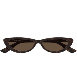 Alexander McQueen Alexander McQueen, Sunglasses, female, Brown, Size: 58 MM Am0535S Sunglasses