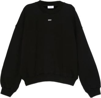 Off-white logo-print sweatshirt - men - Cotton - M - Black
