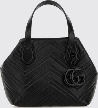 Gucci Mini borsa a mano GG Marmont in nappa matelass&eacute; con motivo chevron