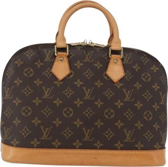 Louis Vuitton Alma Handbag Monogram Canvas Brown Canvas Handbag (Pre-Owned)