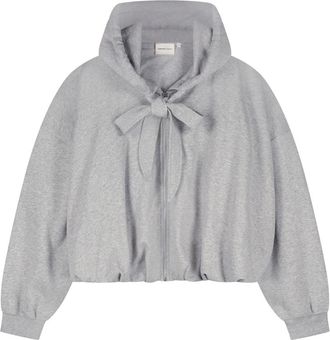Fab By Fabienne Chapot Bubble Hoodie - Dames - Vesten met rits - Grijs - M/L - Katoen - Hoodies & sweatvesten