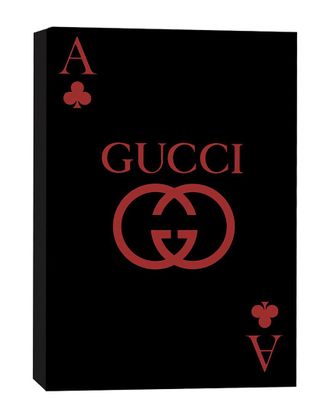 Fairchild Paris Playing Card Chic Gucci In Red Ace Of Clubs Wall Art