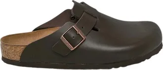 Birkenstock Boston Regular Fit - Heren - Slip ons - Bruin - 43 EU - Leer - Schoenen