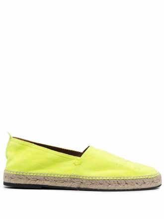 Philipp Plein leather espadrilles - Yellow