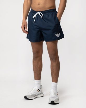 Emporio Armani Heren Eagle Logo Geweven Zwemshorts