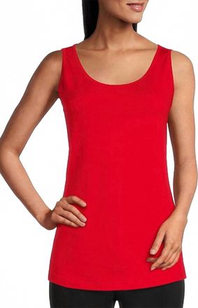 Multiples Poppy Sleeveless Tank Top In Red
