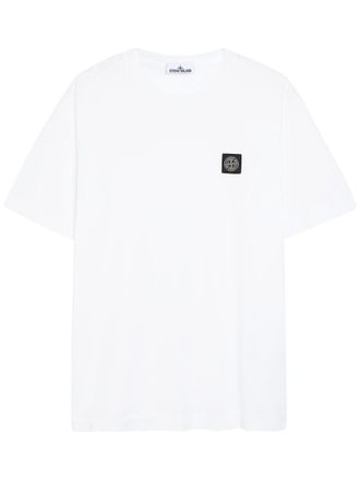 Stone Island Compass Logo Cotton T-shirt - White - Xxl