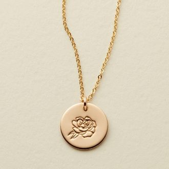 Made by Mary September Birth Flower Necklace