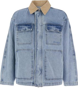 Dunst Heren, Jassen, Blauw, Maat: XL Katoen