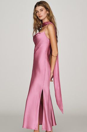Maeve Scarf Midi Slip Dress