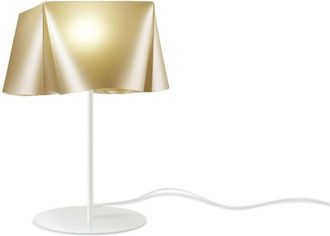 Linea Zero L&aacute;mpara De Mesa Base Y V&aacute;stago Oro Nuevo En Metal Cm. 28x35h
