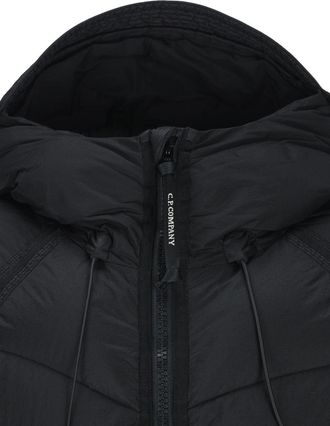 C.P. Company Quilted Nylon Down Jacket - Black